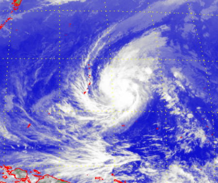 Satellite picture of Tropical Storm Bavi (1503)