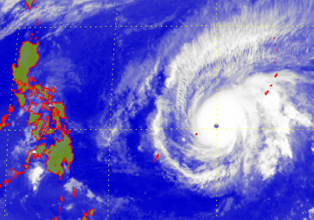 Satellite picture of Super Typhoon Maysak (1504) 