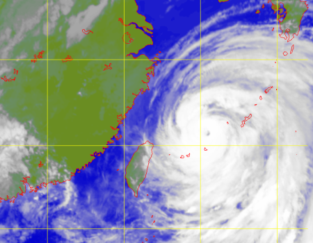 Satellite picture of Super Typhoon Chan-hom(1509)