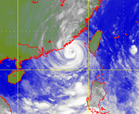 Satellite picture of Typhoon Linfa (1510)