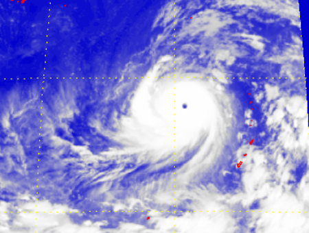 Satellite picture of Super Typhoon Soudelor (1513)