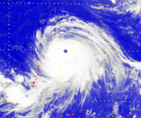 Satellite picture of Super Typhoon Atsani (1516)