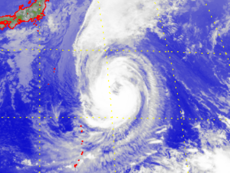 Satellite picture of Severe Tropical Storm Choi-wan (1523)