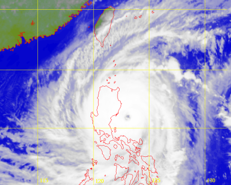 Satellite picture of Super Typhoon Koppu (1524)