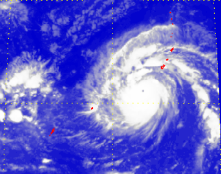 Satellite picture of Super Typhoon In-fa (1526)