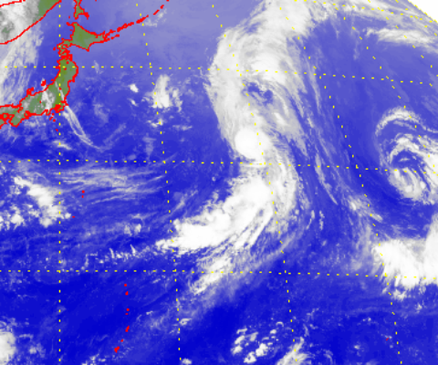 Satellite picture of Tropical Storm Lupit