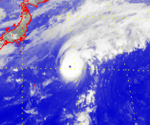 Satellite picture of Super Typhoon Songda