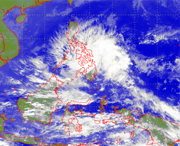 Satellite picture of Tropical Depression(8 - 10 January)