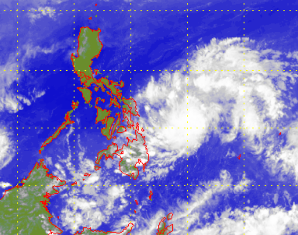 Satellite picture of Tropical Depression (14 - 17 April)