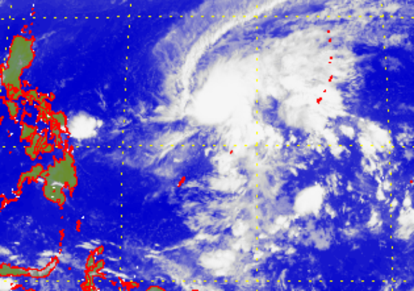Satellite picture of Tropical Depression Muifa