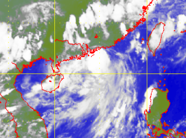 Satellite picture of Severe Tropical Storm Merbok