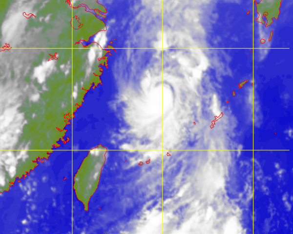 強烈熱帶風暴南瑪都的衛星圖片 