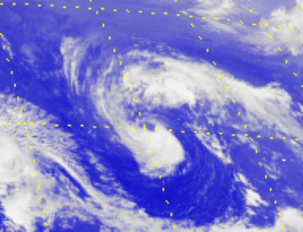 熱帶風暴玫瑰的衛星圖片 