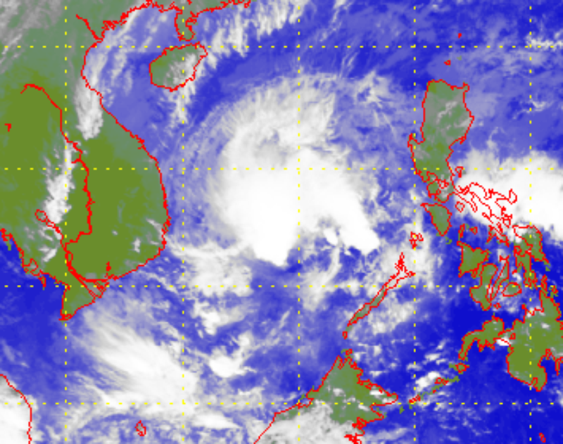 Satellite picture of Tropical Storm Bolaven