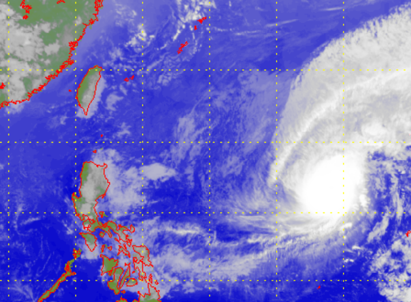 Satellite picture of Super Typhoon Jelawat