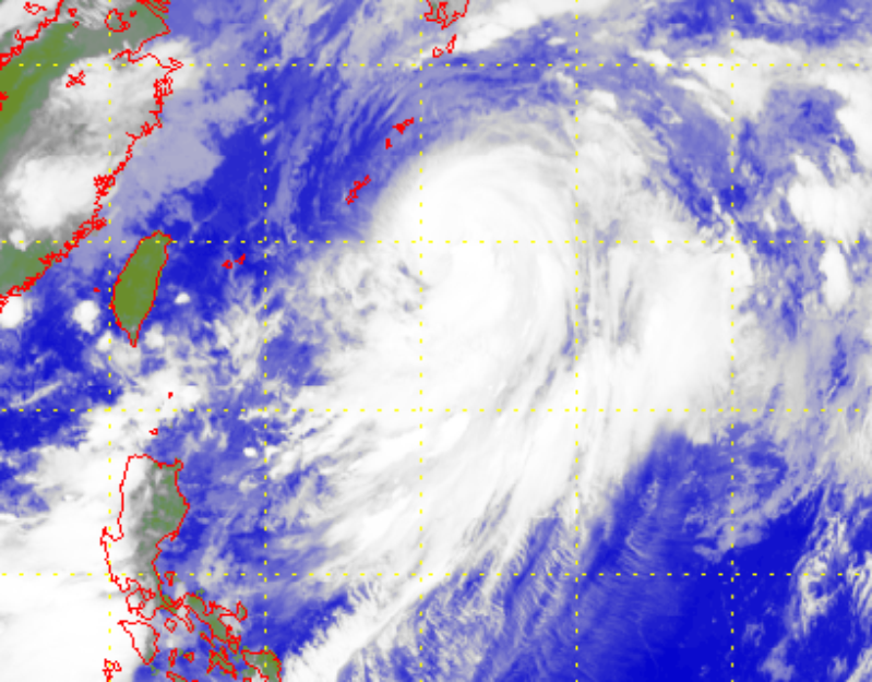 Satellite picture of Severe Tropical Storm Maliksi