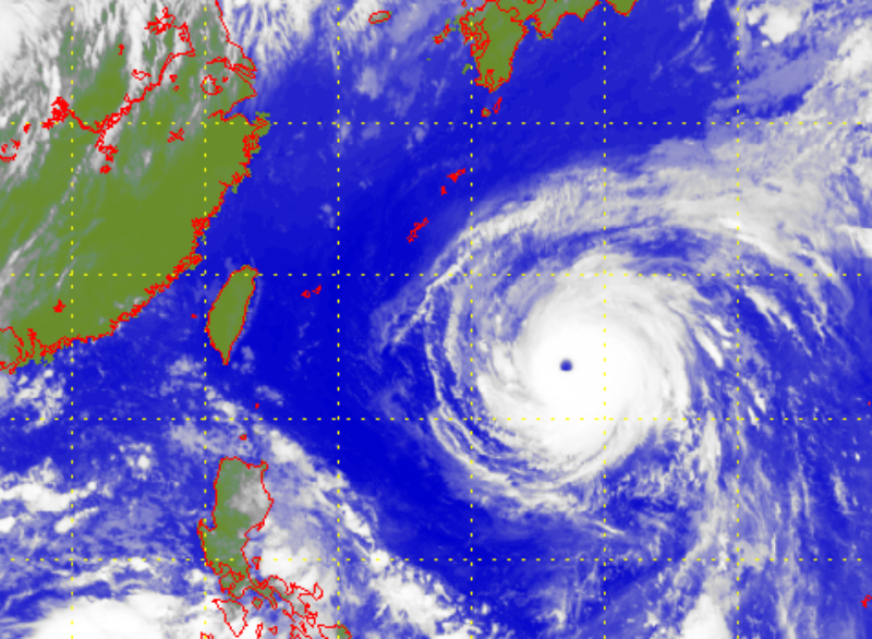 Satellite picture of Super Typhoon Maria