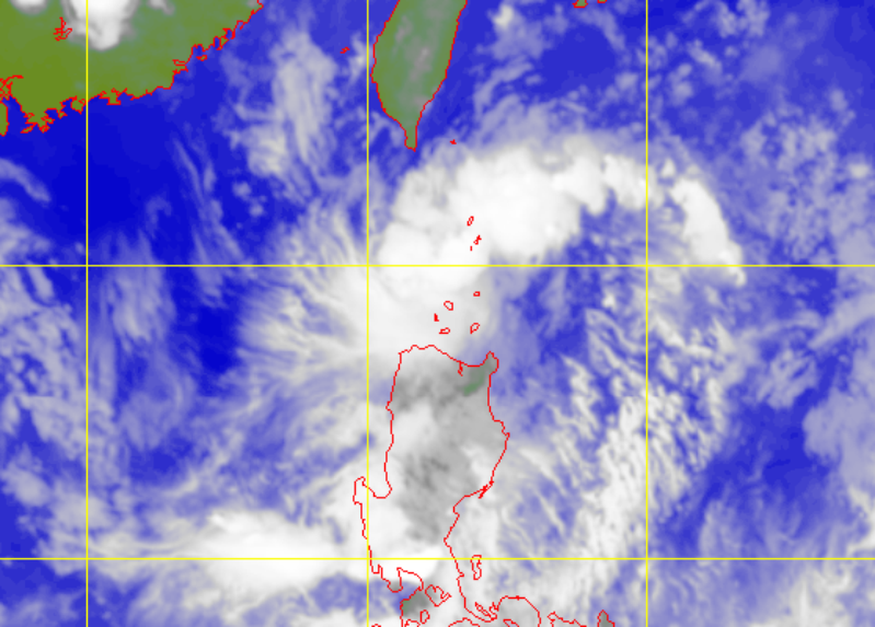 Satellite picture of Tropical Depression