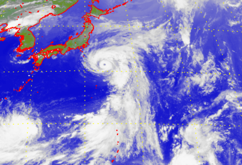 Satellite picture of Typhoon Shanshan