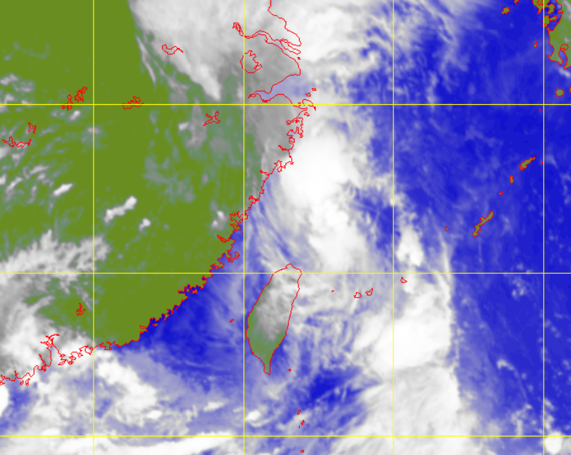 Satellite picture of Tropical Storm Yagi