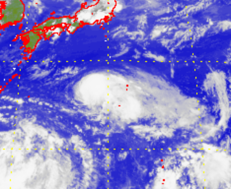 Satellite picture of Severe Tropical Storm Leepi