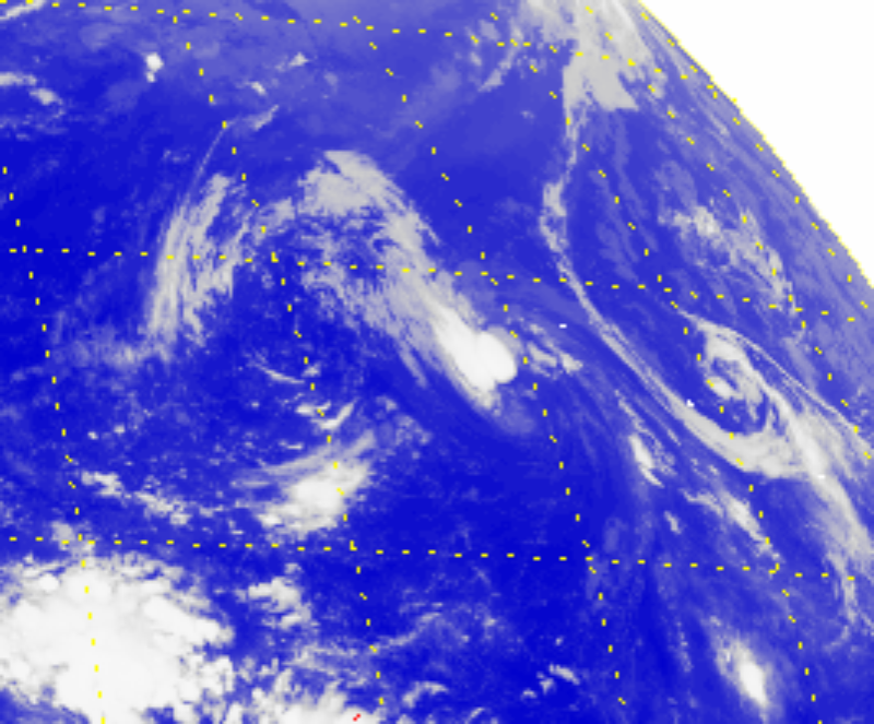 Satellite picture of Tropical Storm Hector
