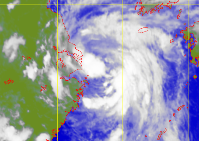 Satellite picture of Tropical Storm Rumbia