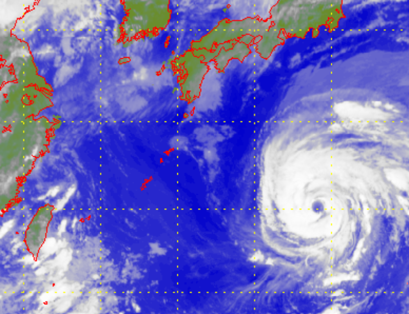 Satellite picture of Severe Typhoon Soulik