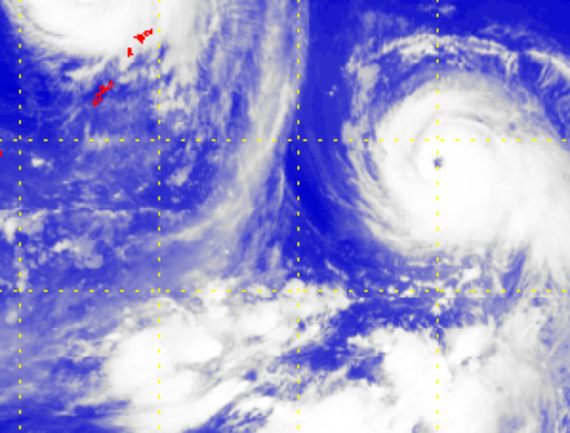 Satellite picture of Severe Typhoon Cimaron