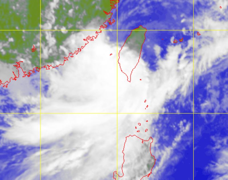 Satellite picture of Tropical Depression