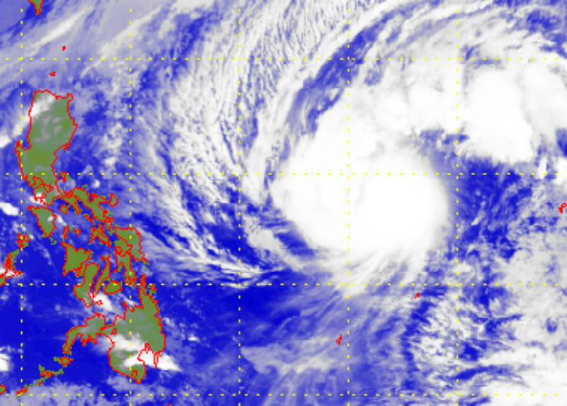 Satellite picture of Typhoon Man-yi