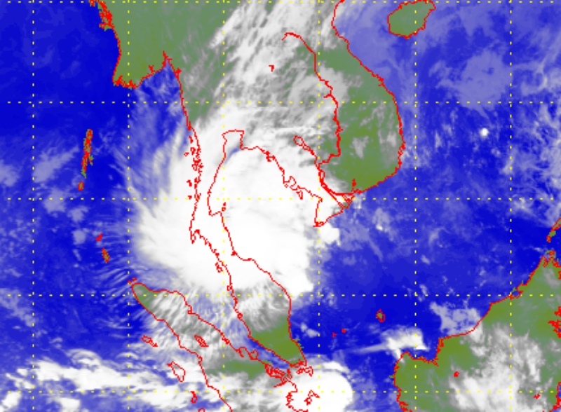 Satellite picture of Tropical Storm Pabuk (1901)	