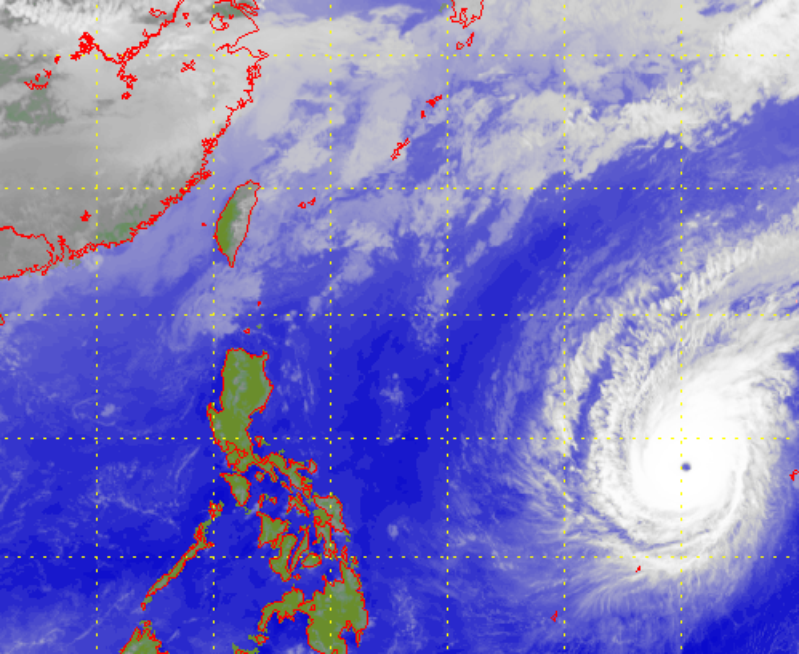 Satellite picture of Super Typhoon Wutip