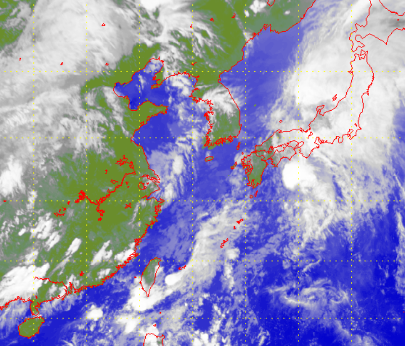 Satellite picture of Tropical Depression Sepat