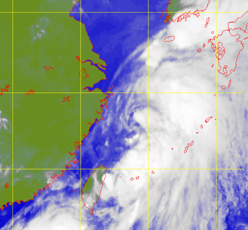 Satellite picture of Tropical Storm Danas