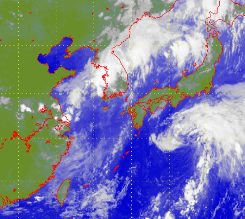 Satellite picture of Tropical Storm Nari