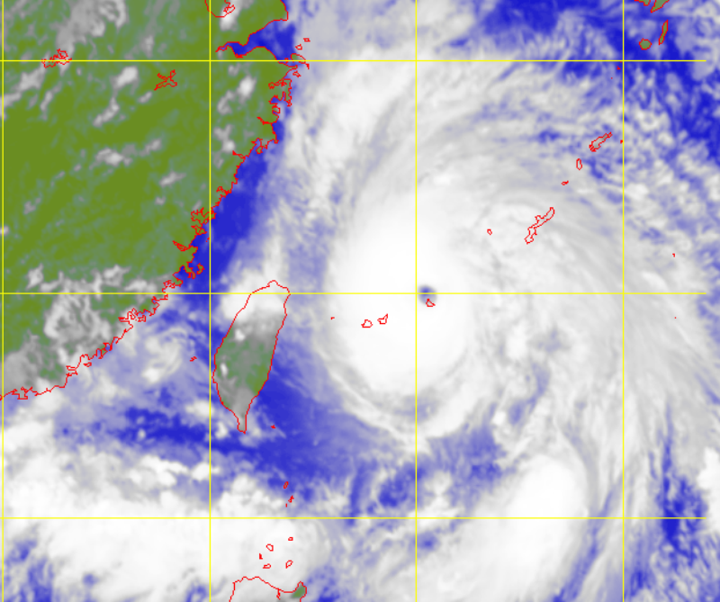 Satellite picture of Super Typhoon Lingling