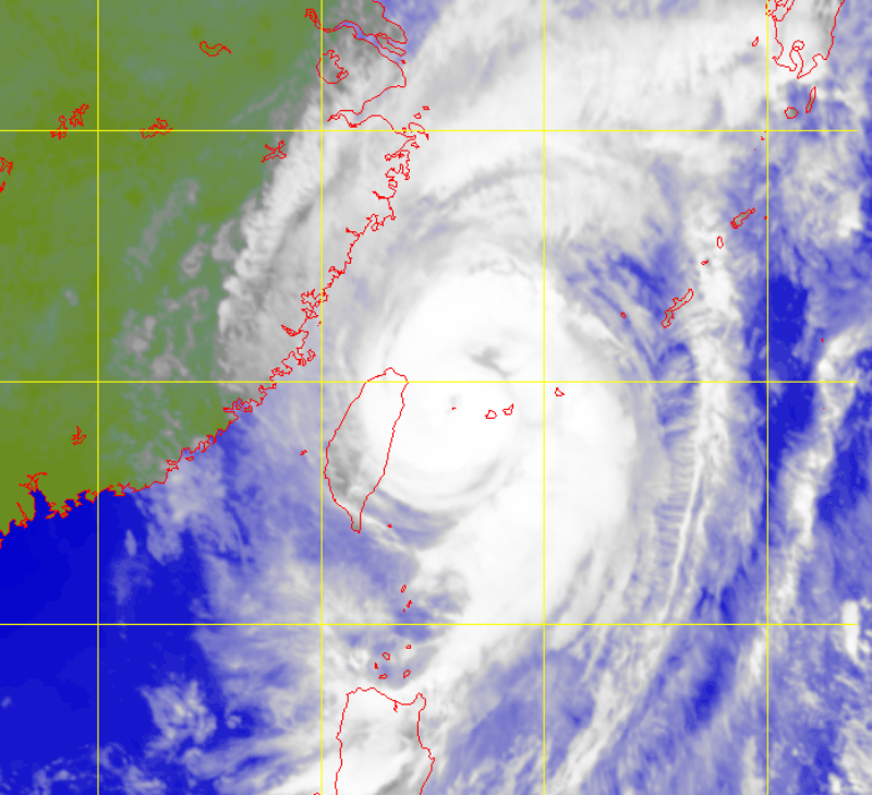 Satellite picture of Typhoon Mitag