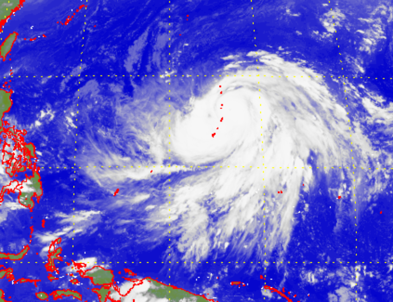 Satellite picture of Super Typhoon Hagibis