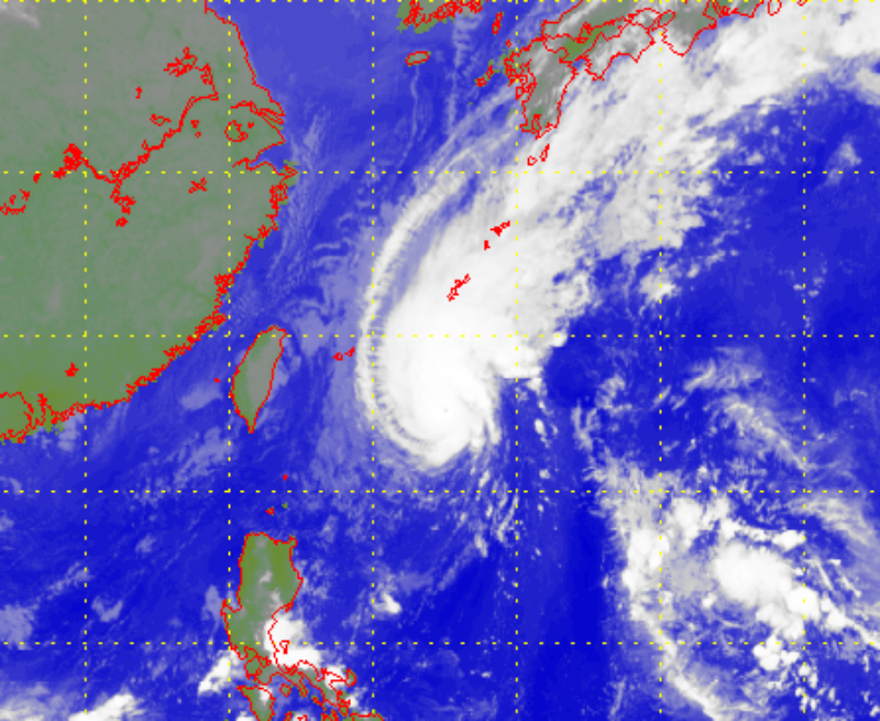 Satellite picture of Severe Typhoon Neoguri
