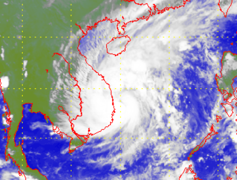 Satellite picture of Severe Tropical Storm Matmo