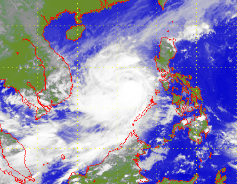 Satellite picture of Severe Tropical Storm Nakri 