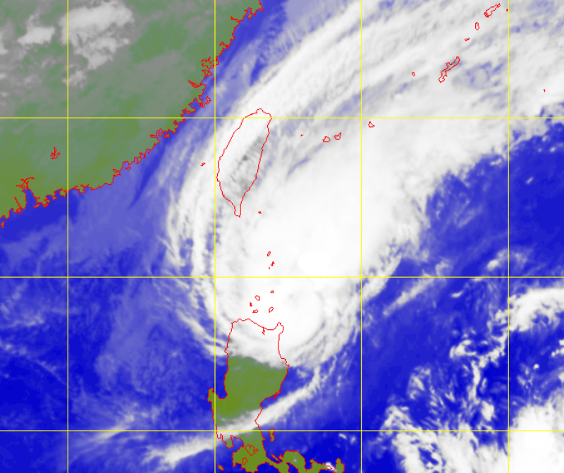 Satellite picture of Typhoon Kalmaegi