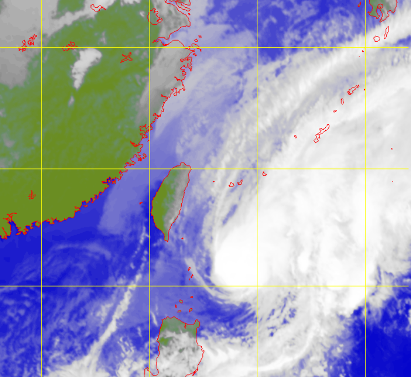 Satellite picture of Severe Tropical Storm Fung-Wong