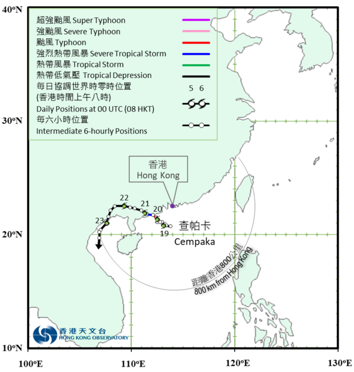 Track of Cempaka : 18 – 24 July 2021