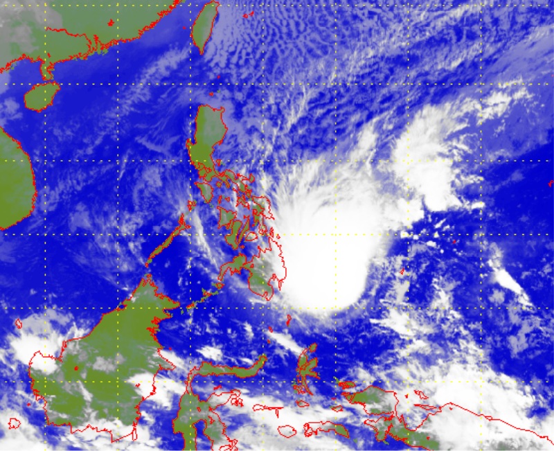 Satellite picture of Tropical Storm Dujuan (2101)