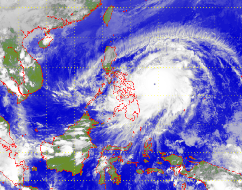 Satellite picture of Super Typhoon Surigae (2102)