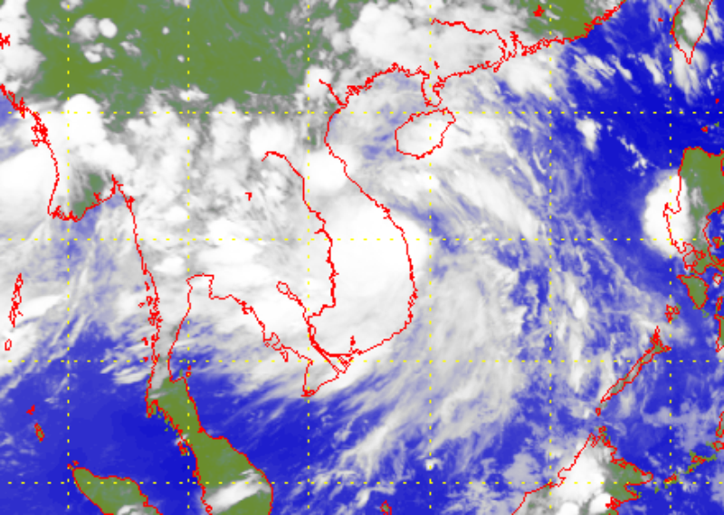 Satellite picture of Tropical Storm Dianmu (2115)