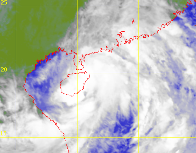 Satellite picture of Tropical Storm Lionrock (2117)