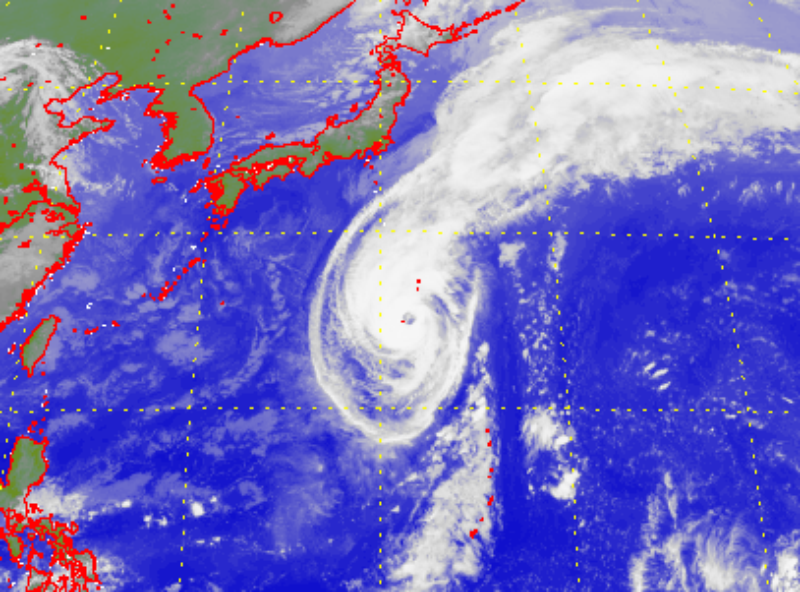 Satellite picture of Typhoon Malou (2120)